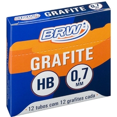 Grafite 0,7 mm Hb 12tubos x 12minas - Brw - comprar online