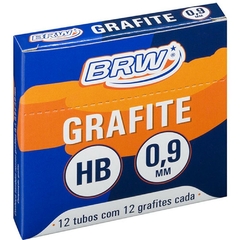 Grafite 0,9 mm Hb 12tubos x 12minas - Brw - comprar online