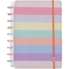 Caderno Inteligente Médio Arco-Iris Pastel 80fls