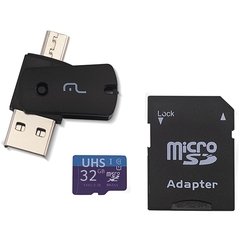 Cartão de Memória Kit 3em1 32gb 10 Class - Multilaser