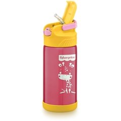 Copo de Treinamento Rosa Fisher Price Aço Inox Bubblegum