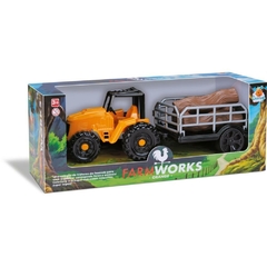 Trator Farm Work Tora 34cm. Sortidos - Orange Toys - Riscom - Comércio Online