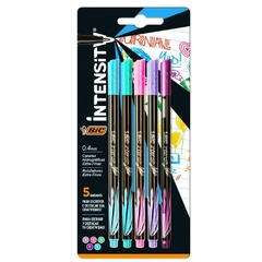 Caneta com Ponta Porosa Intensity 0,4mm Pastel 5 cores - Bic - comprar online