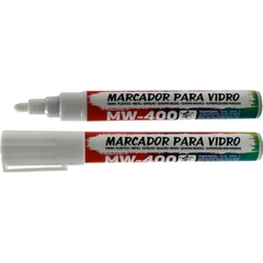 Marcador para Vidro Giz líquido Mw-400 Branco 6mm