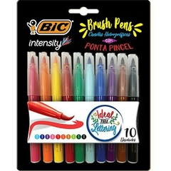 Marcador Artístico Intensity Brush Pens 10 Cores - Bic