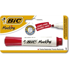 Pincel para Quadro Branco Marking Recarregável Vermelho Bic