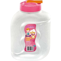 Garrafa Plástica Gole Guti 500ml Tampa Rosa - Sanremo