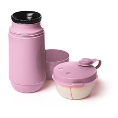 Garrafa Térmica Rosca 250ml+Dosador Leite Rosa - Sanremo