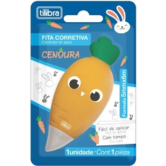 Corretivo em Fita Tilibra Cenoura 6 m x 5 mm - Tilibra - Riscom - Comércio Online