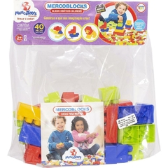 Brinquedo p/Montar Mercoblocks com 40pçs - Merco Toys