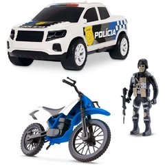 Carrinho Policia Kit Força Tarefa - Samba Toys