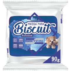 Massa de Porcelana Fria Biscuit 90g Azul Royal 12 pacotes