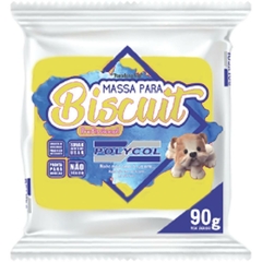 Massa de Porcelana Fria Biscuit 90g Amarelo 12 pacotes