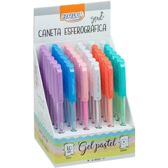 Caneta Esferográfica Pastel 1,0mm 6 Cores 36un - BRW