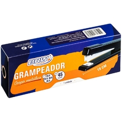 Grampeador Metal 26/6 19 cm para 45 fls. Preto - BRW - comprar online