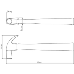 Martelo de Unha 18 mm - Tramontina - comprar online