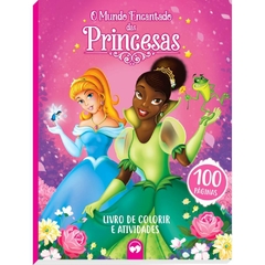 Livro infantil p/Colorir Mundo das Princesas 100pag