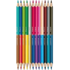 Lápis de Cor Triangular Color Peps Duo 12lápis 24cores Maped - comprar online