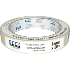 Fita Crepe Branca 18mmx50m. - Tekbond