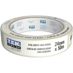 Fita Crepe Branca 24mmx50m - Tekbond