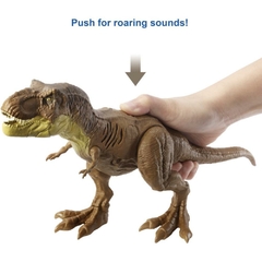 Boneco Jurassic World T-Rex com Sons 30cm - Mattel - loja online