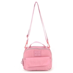 Bolsa Feminina Up4you Crinkle Mão e Ombro Rosa - Luxcel