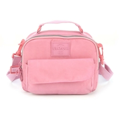 Bolsa Feminina Up4you Crinkle Mão e Ombro Rosa - Luxcel - comprar online