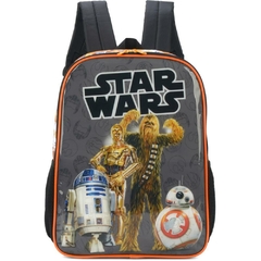 Mochila Infantil Star Wars Grande Laranja - Luxcel