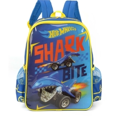 Mochila Infantil Hot Wheels Grande Amarela - Luxcel