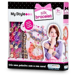 Brinquedo p/Menina My Style Kit Pulseiras de Seda - Multikids