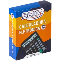 Calculadora de Mesa 12 dígitos 14,8x11,9x3,8 Preta - Brw - Riscom - Comércio Online