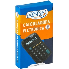 Calculadora de Bolso 8 dígitos 11,3x6,5x2,10cm Preta - Brw na internet