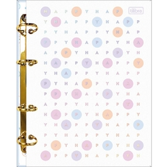 Caderno Argolado Happy Colegial 80fls. - Tilibra