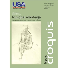 Papel Manteiga A4 Croquis 40g 50fls - Usa Folien