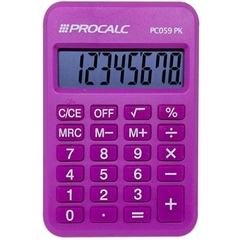 Calculadora de Bolso 8 Dígitos Rosa - Procalc