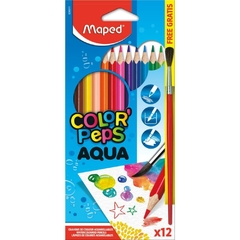 Lápis de Cor Aquarelável Color Peps 12 cores c/Pincel Maped