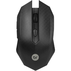 Mouse Óptico sem Fio 1200 dpi 2,4 GHz USB Preto - Bright