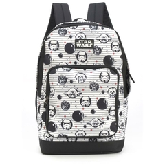 Mochila Star War Grande Branco - Luxcel