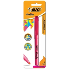 Caneta Marca Texto Marking Rosa - Bic na internet