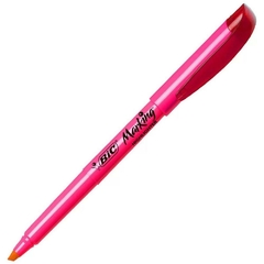 Caneta Marca Texto Marking Rosa - Bic