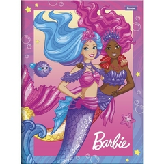 Caderno Brochura 1/4 Capa Dura Barbie Mermaid Power 80fls. - Riscom - Comércio Online