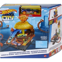 Hot Wheels Pista City Downtown Hamburgueria - Mattel - comprar online