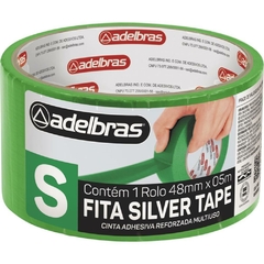 Fita Silver Tape Verde 48 mm x 5 m - Adelbras