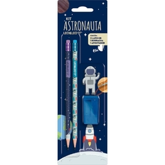 Kit Escolar Astronauta HB com 4 peças - Leonora