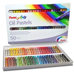 Giz Pastel Oleoso com 50 cores - Pentel