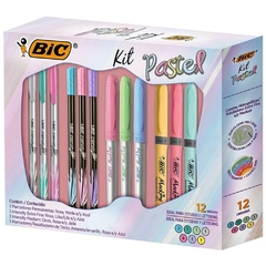 Marcadores Kit Escolar Pastel com 12 Itens - Bic - comprar online