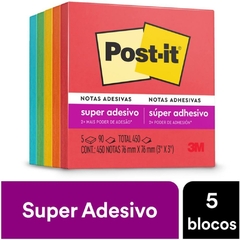 Bloco Post-It Super Adesivo 76x76mm 450 fls - 3M na internet