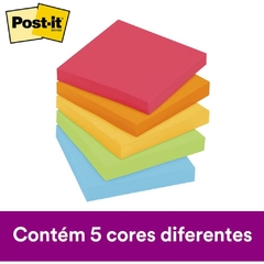 Bloco Post-It Super Adesivo 76x76mm 450 fls - 3M - comprar online