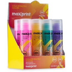 Cola em Bastão Colors 21g Max 4 cores 12un - Maxprint