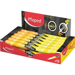 Caneta Marca Texto Fluo Duo Amarelo e Laranja 12un - Maped